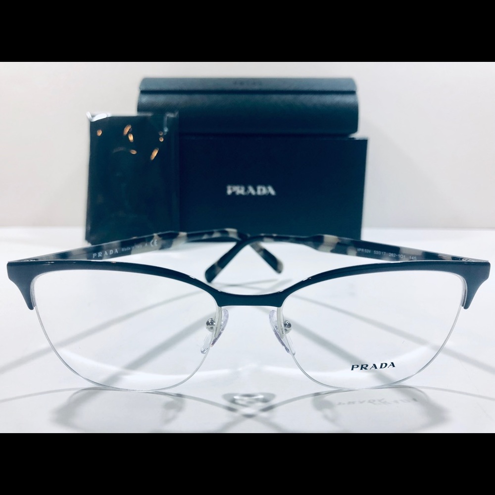 Prada Men's Eyeglasses CONCEPTUAL Top Gray/Silver